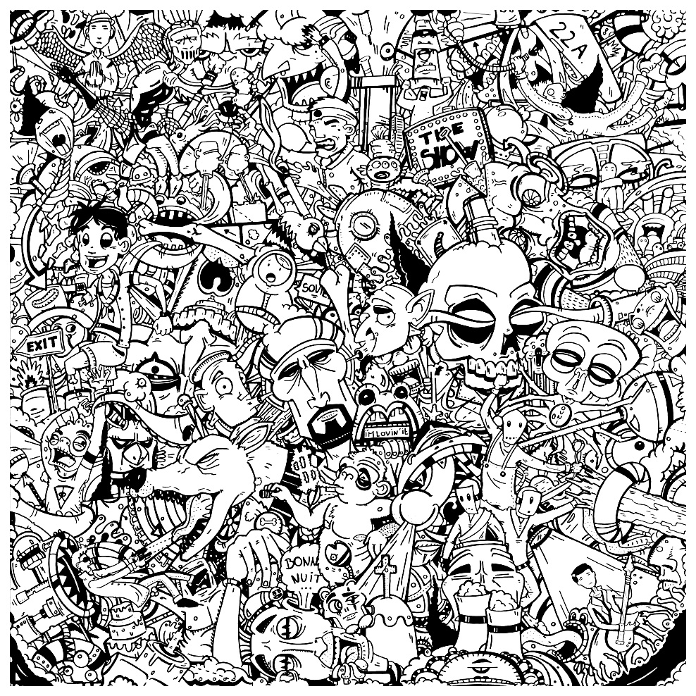 988x988 Graffiti Art Colouring Pages Graffitis Characters Graffiti