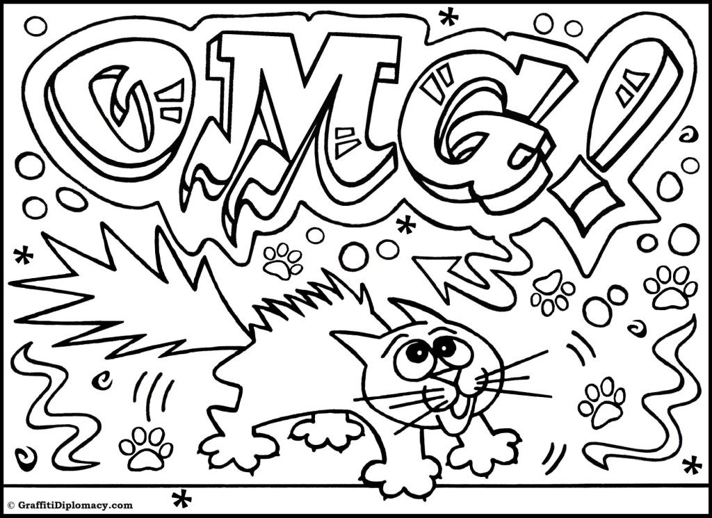 1024x745 Graffiti Coloring Pages Graffiti Coloring Pages Names Graffiti Art