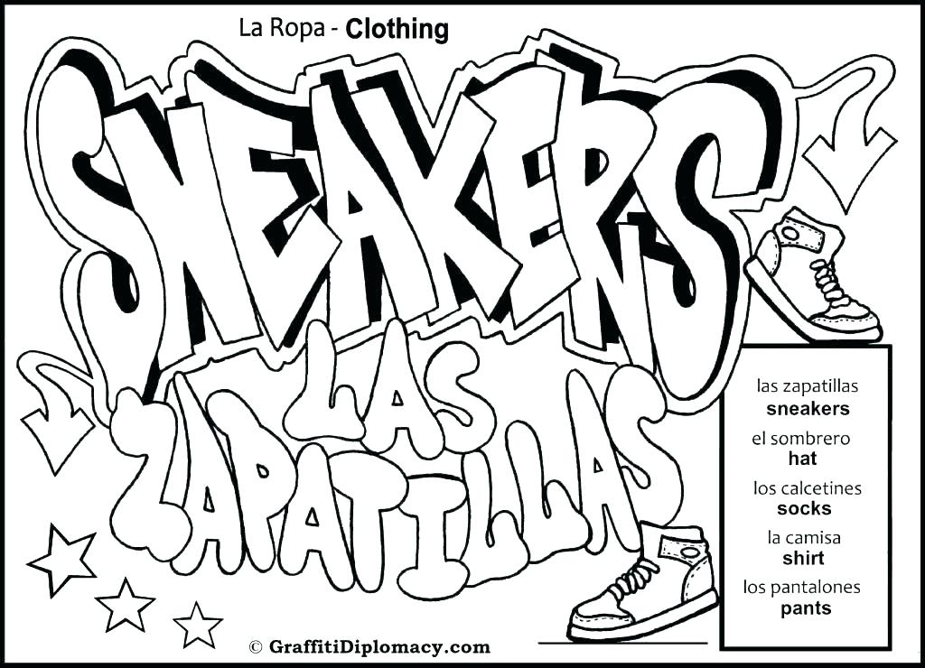 1024x740 Coloring Pages Graffiti Art With Edge Graffiti Colouring Pages