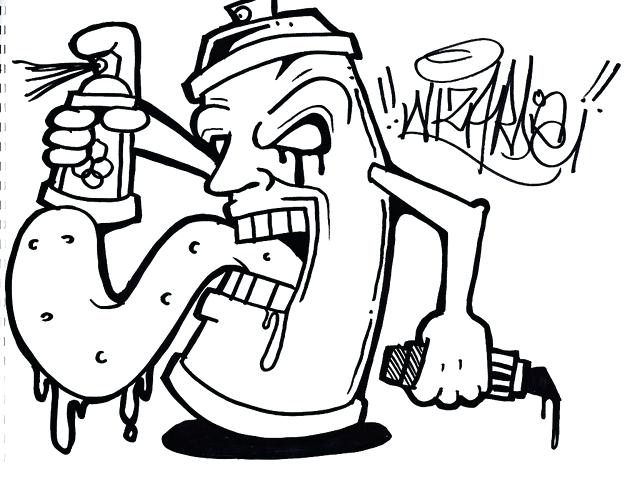 640x479 Inspirational Graffiti Coloring Pages For Graffiti Characters