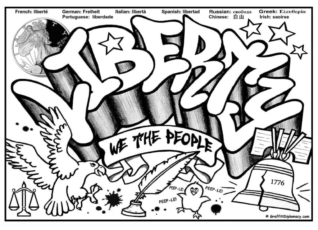 1024x740 Graffiti Characters Coloring Pages 447750