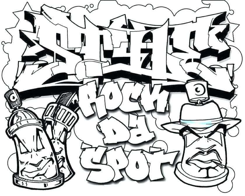840x672 Printable Graffiti Coloring Pages Coloring Graffiti Graffiti