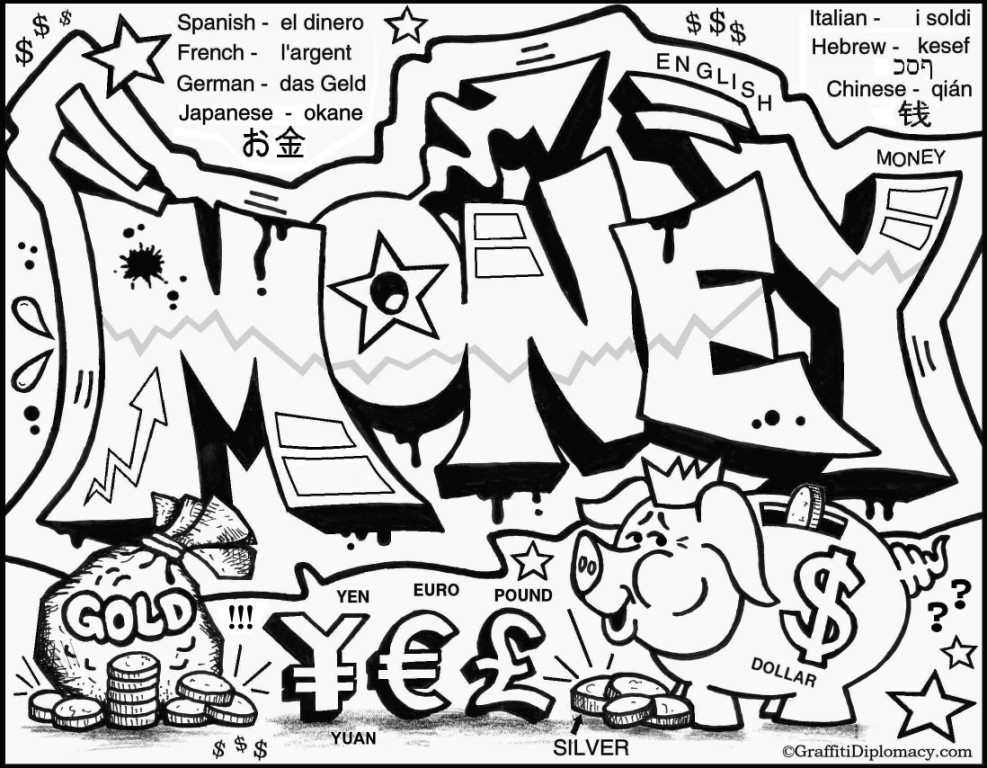 987x768 20 Inspirational Graffiti Coloring Pages Logo And Design Ideas