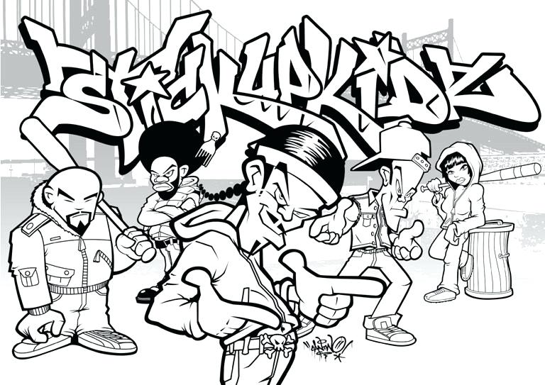 768x543 Graffiti Coloring Pages Graffiti Coloring Pages Free Page Graffiti