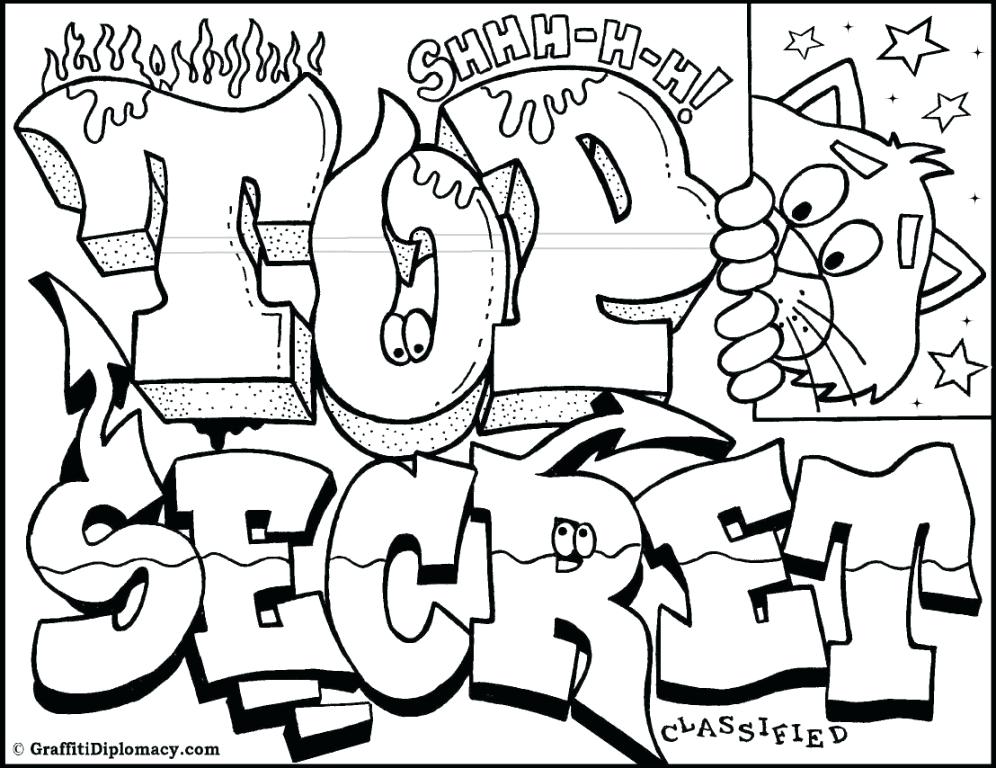 996x768 Graffiti Coloring Pages Names Cool Design Coloring Pages Street