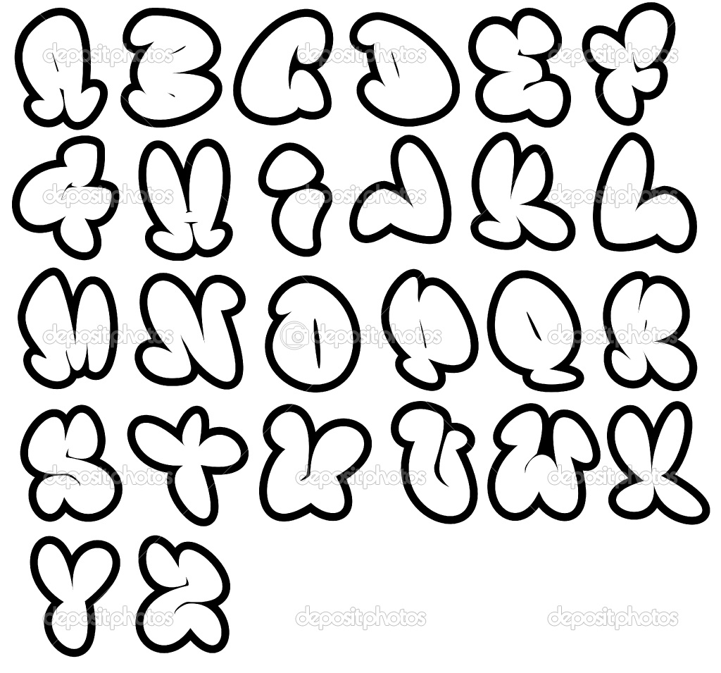 Graffiti Letters Coloring Pages