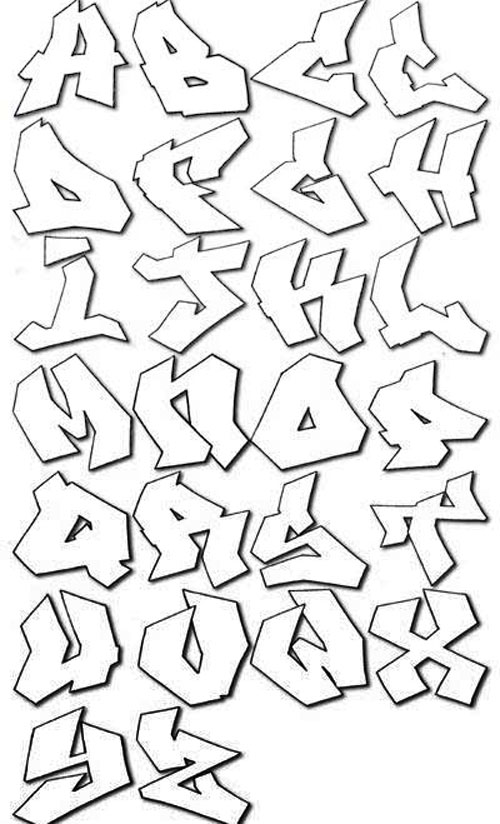 500x824 Graffiti Alfabet Styles