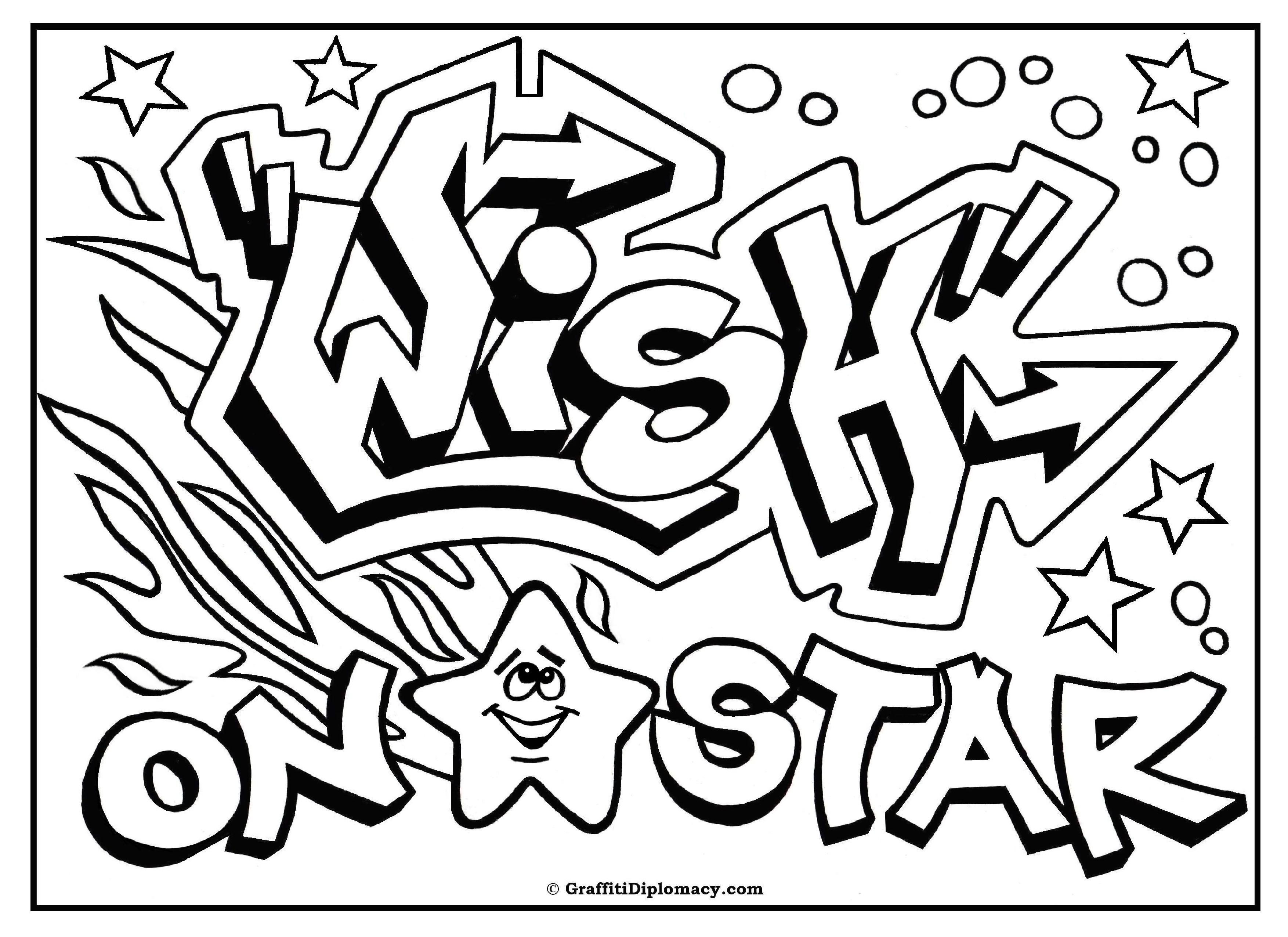 3508x2552 Graffiti Words Coloring Pages Graffiti Words Coloring Pages