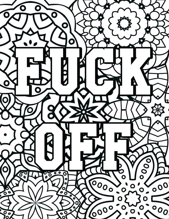 570x738 Words Coloring Pages Whats Inside See Samples Swear Words Coloring