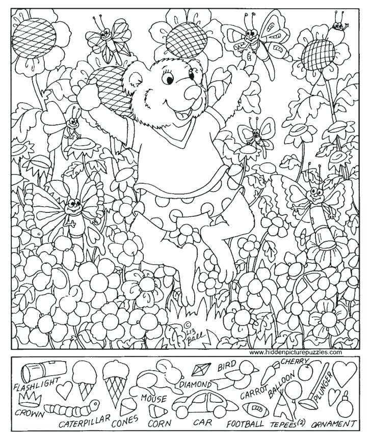 728x868 Hidden Object Coloring Pages Printable Grammar Worksheets