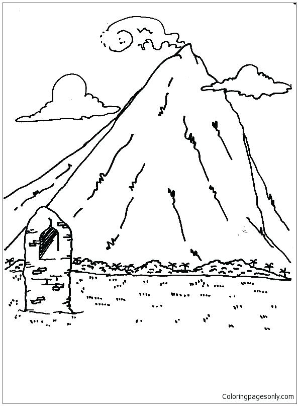 595x807 Coloring Pages Of Mountains Nature Seasons Mountains Grand Canyon
