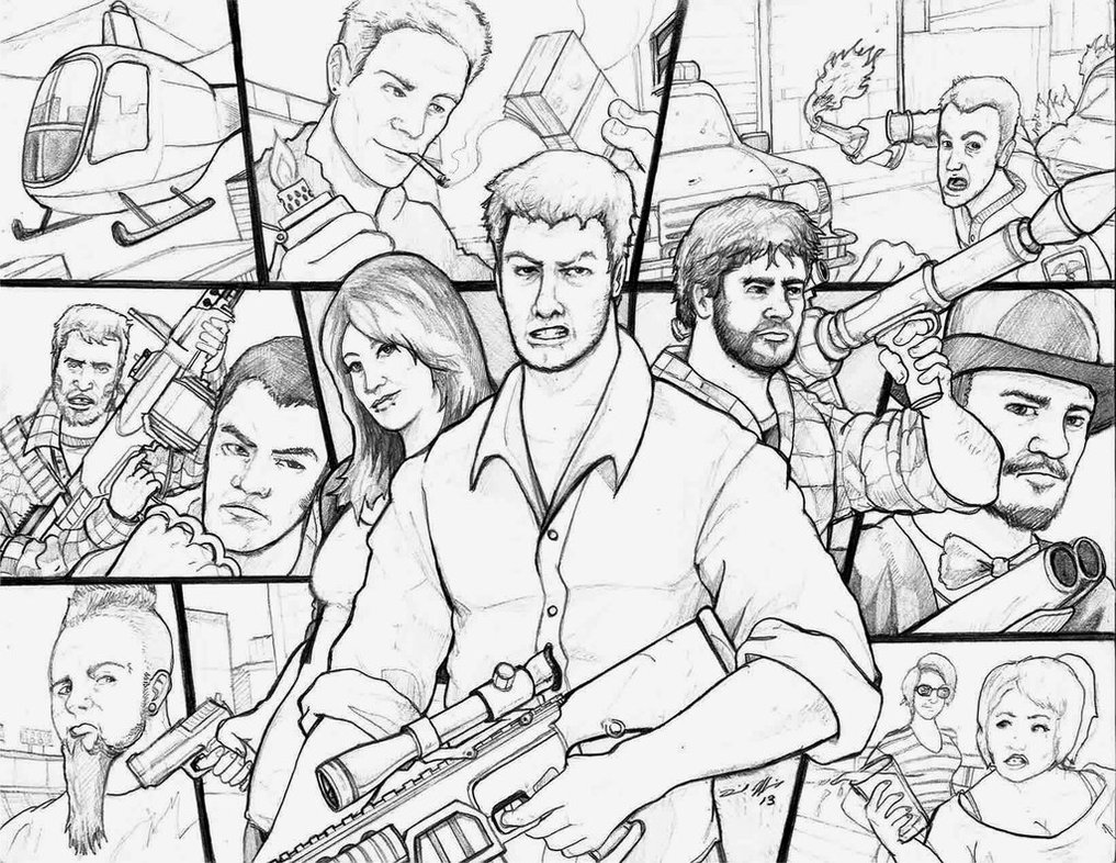 1017x786 Gta 5 Logo Coloring Pages Lively