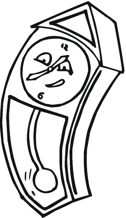 439x760 Clock Coloring Pages 360coloringpages