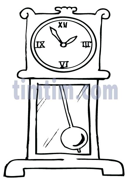 444x610 Clock Face Coloring Page For Alarm Clock Cartoon Of Alarm Clock
