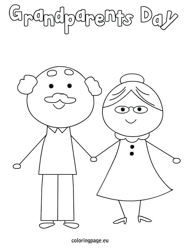 595x804 Best Grandparents Day Coloring Page Free Printable Grandparents