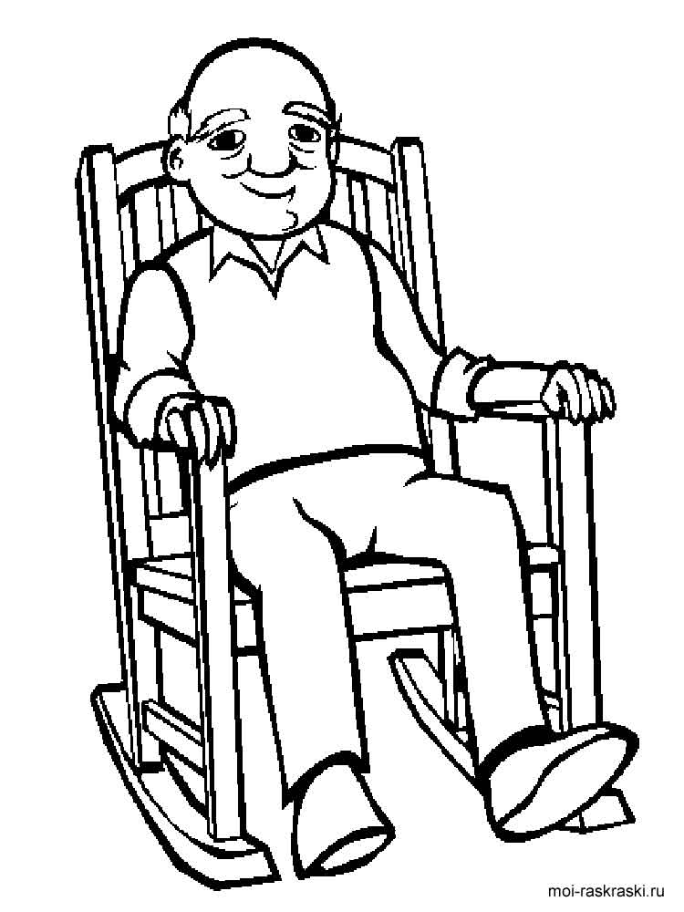 750x1000 Grandpa Coloring Pages. Free Printable Grandpa Coloring Pages.