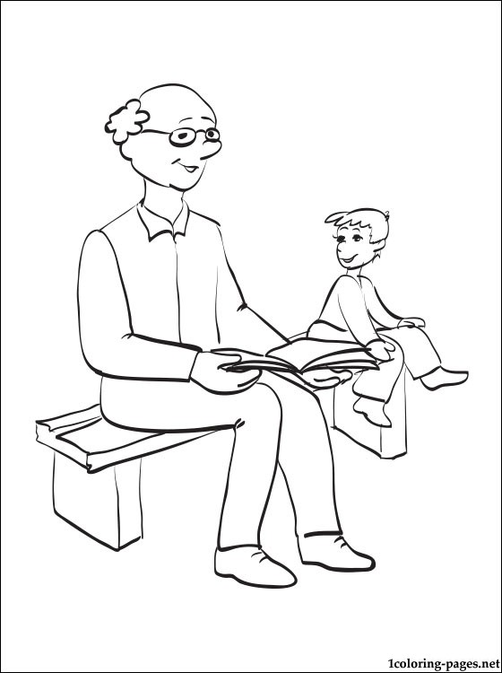 560x750 Grandfather's Day Coloring Page Coloring Pages