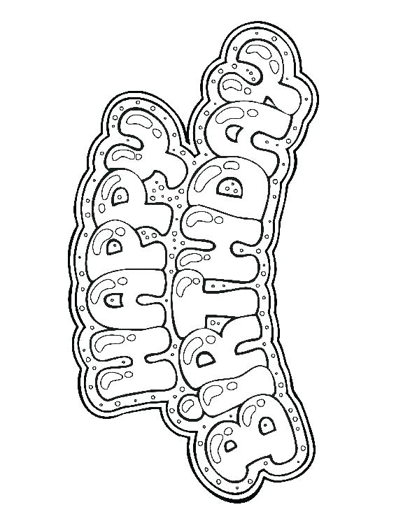 576x745 Happy Birthday Coloring Page Icontent