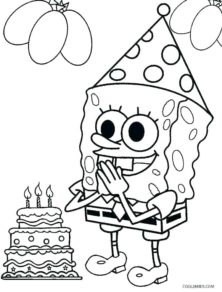 750x987 Birthday Coloring Page Happy Pages On Happy Birthday Happy