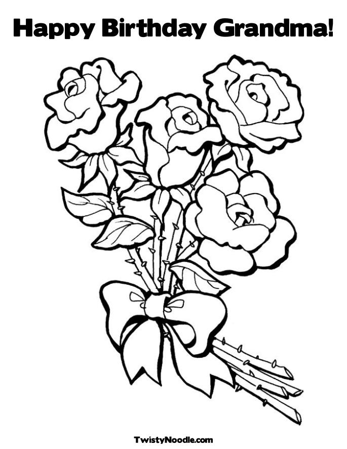 685x886 Grandma Birthday Coloring Pages