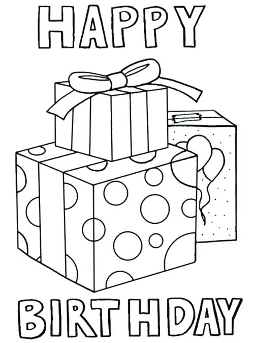 500x673 Birthday Cards Happy Birthday Grandma Coloring Sheets Birthday