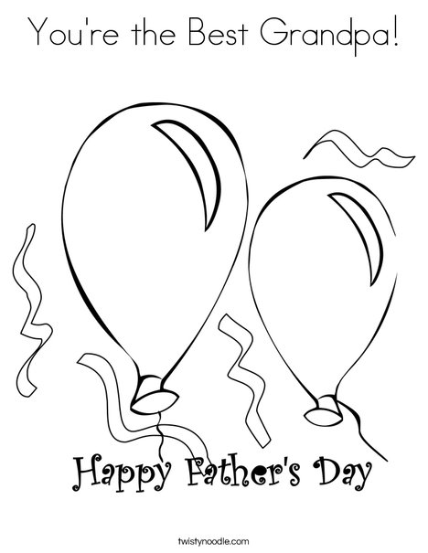 468x605 You'Re The Best Grandpa Coloring Page