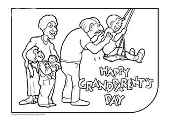 570x416 Happy Grandparents Day 2017 Cards Printable Coloring Pages