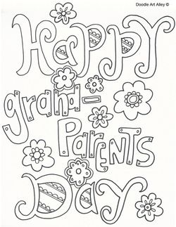 Grandparents Day Coloring Pages Free