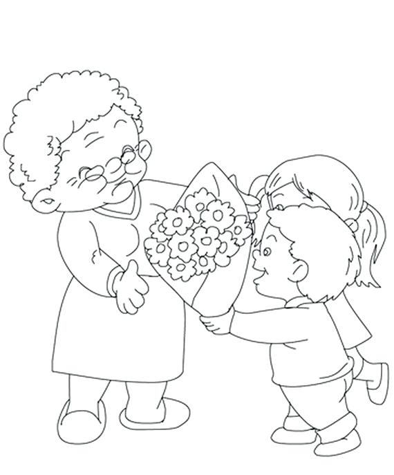570x687 Grandparents Day Coloring Pages Free Valentines I Love You Much