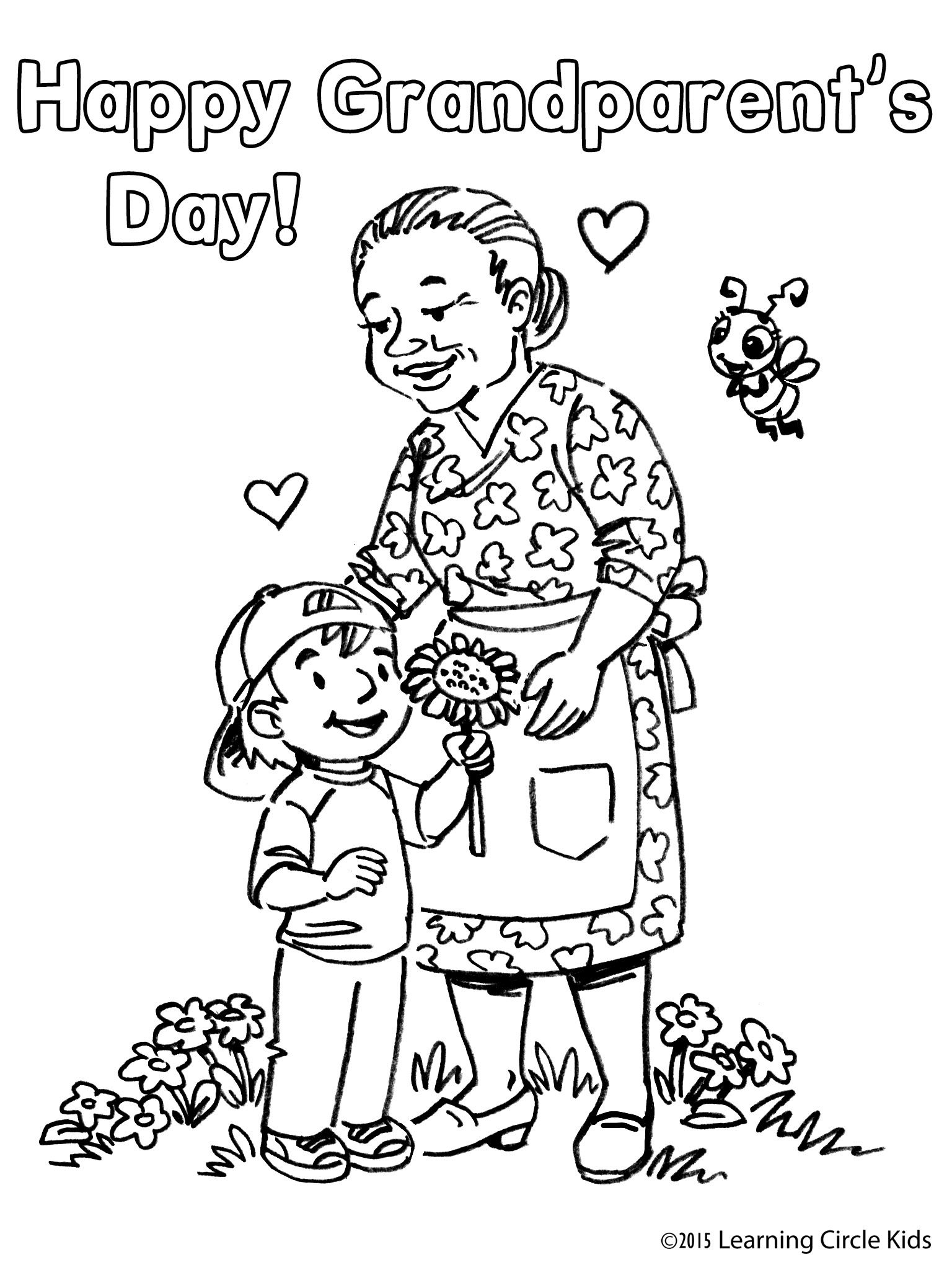 1536x2048 Free Coloring Page From For Grandparent's Day