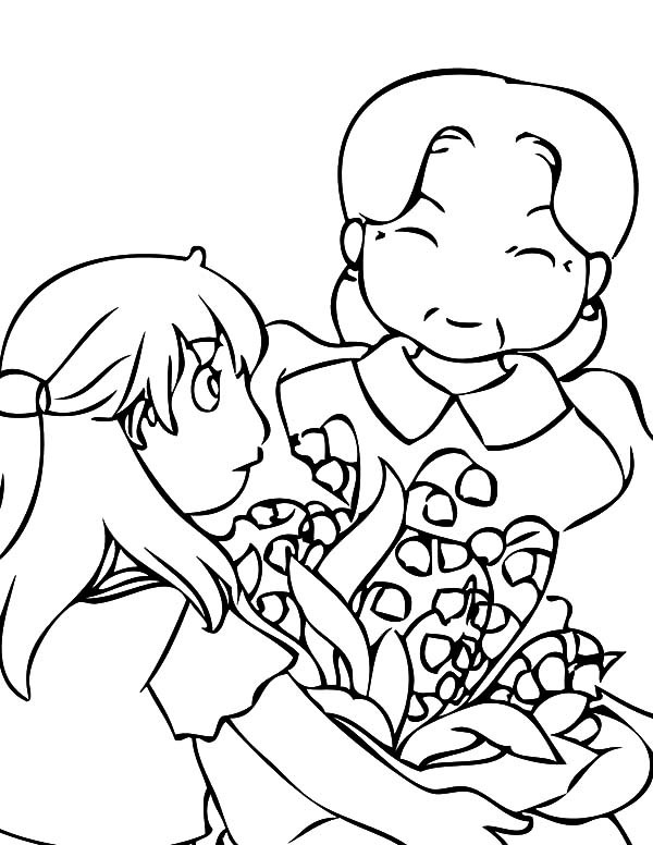 600x776 Celebrating May Day With Granny Coloring Pages Best Place To Color