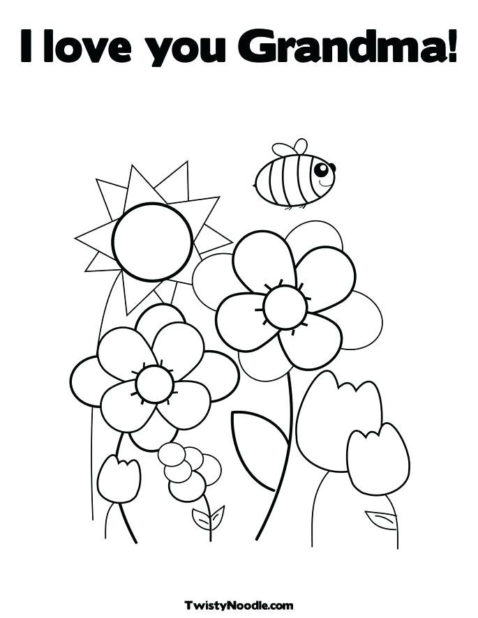 685x886 Happy Birthday Grandma Coloring Pages Birthday Card Coloring Pages