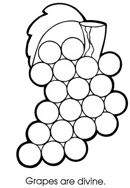 265x384 Free Grapes Coloring Pages Team Colors