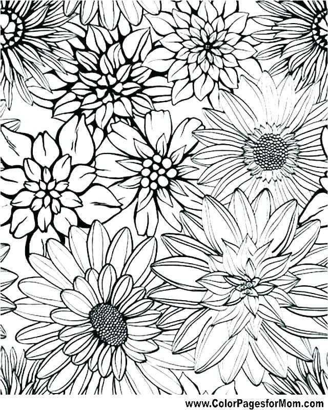 640x799 Graphic Coloring Pages Therapeutic Coloring Pages Flower Coloring