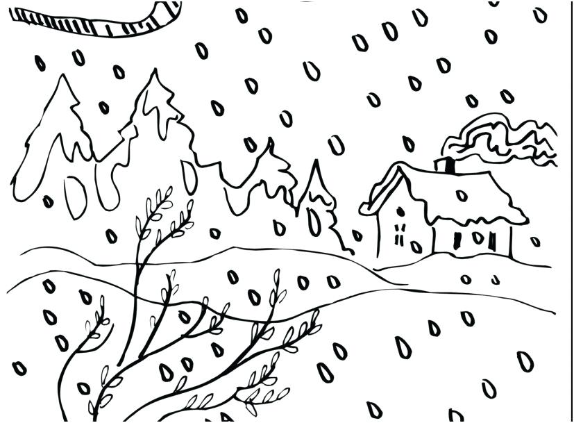 827x609 Snow Coloring Page Snowflake Coloring Page Graphic Unbelievable