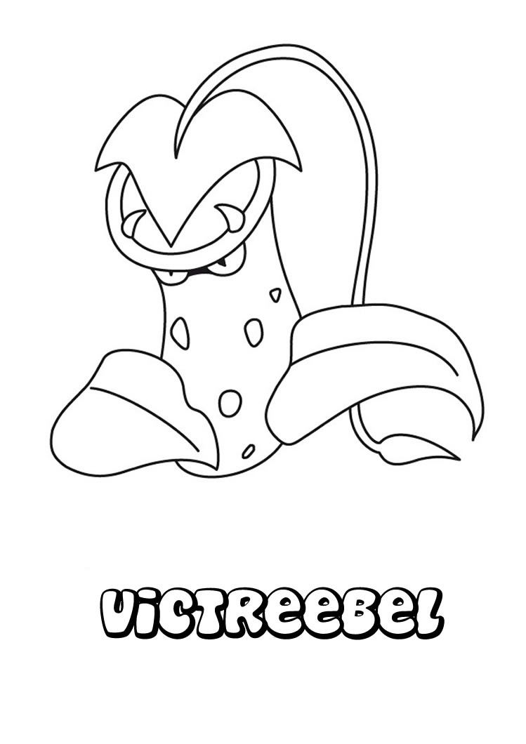 749x1060 Victreebel Pokemon Coloring Page. More Grass Pokemon Coloring