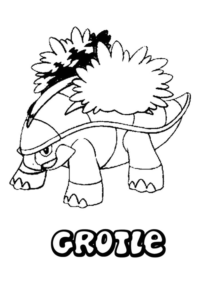 723x1024 Beautiful Grotle Pokemon Coloring Pages Coloring Ws