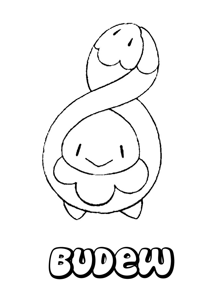 749x1060 Budew Coloring Pages