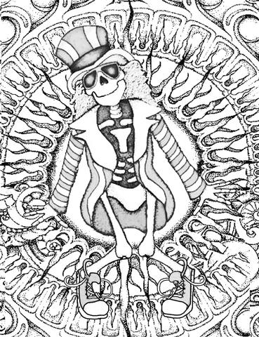 369x480 Gratfeul Dead Coloring Sheets