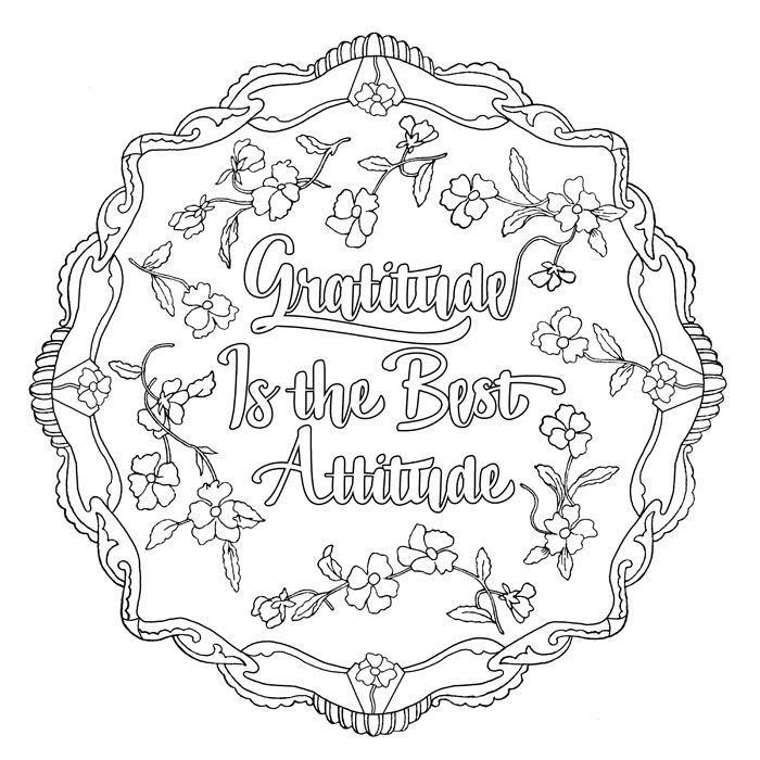 Gratitude Coloring Pages