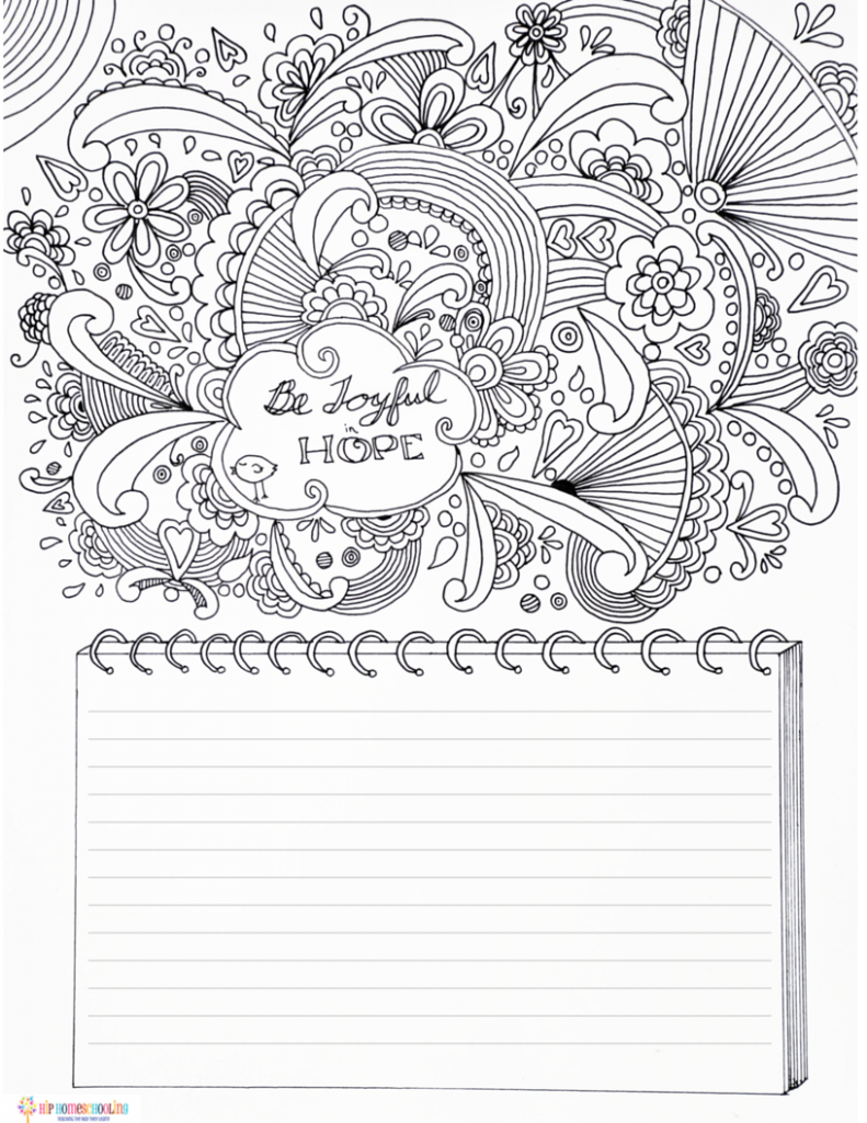 791x1024 Free Gratitude Journal Template Plus Coloring Page!