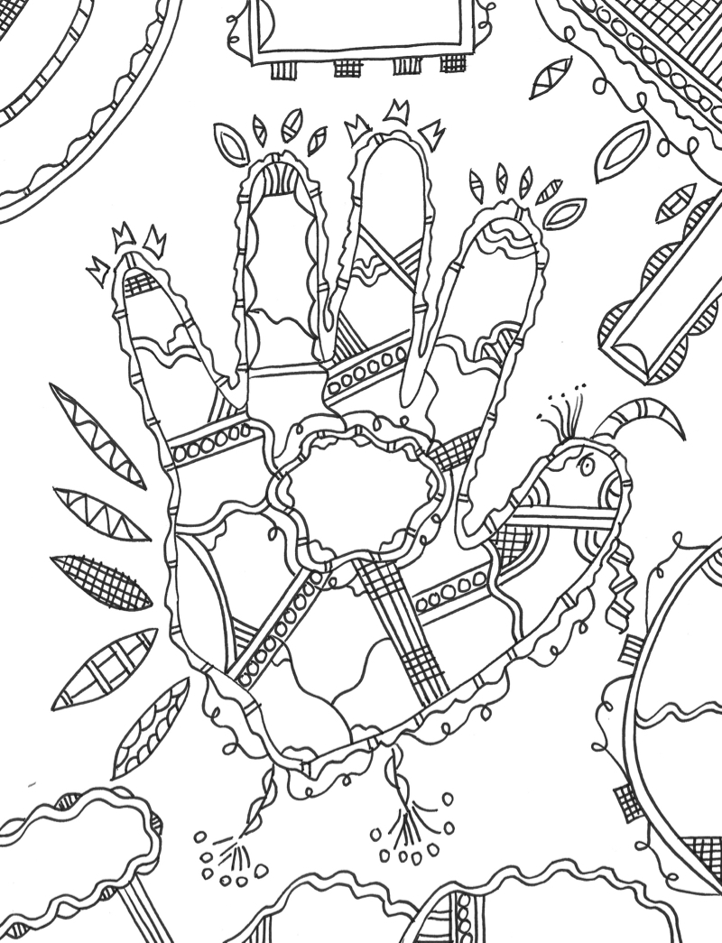 800x1045 Gratitude Coloring Page Praying In Color