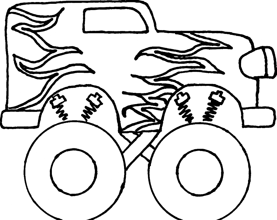 940x746 49 Grave Digger Coloring Page, Monster Truck, Grave Digger Monster