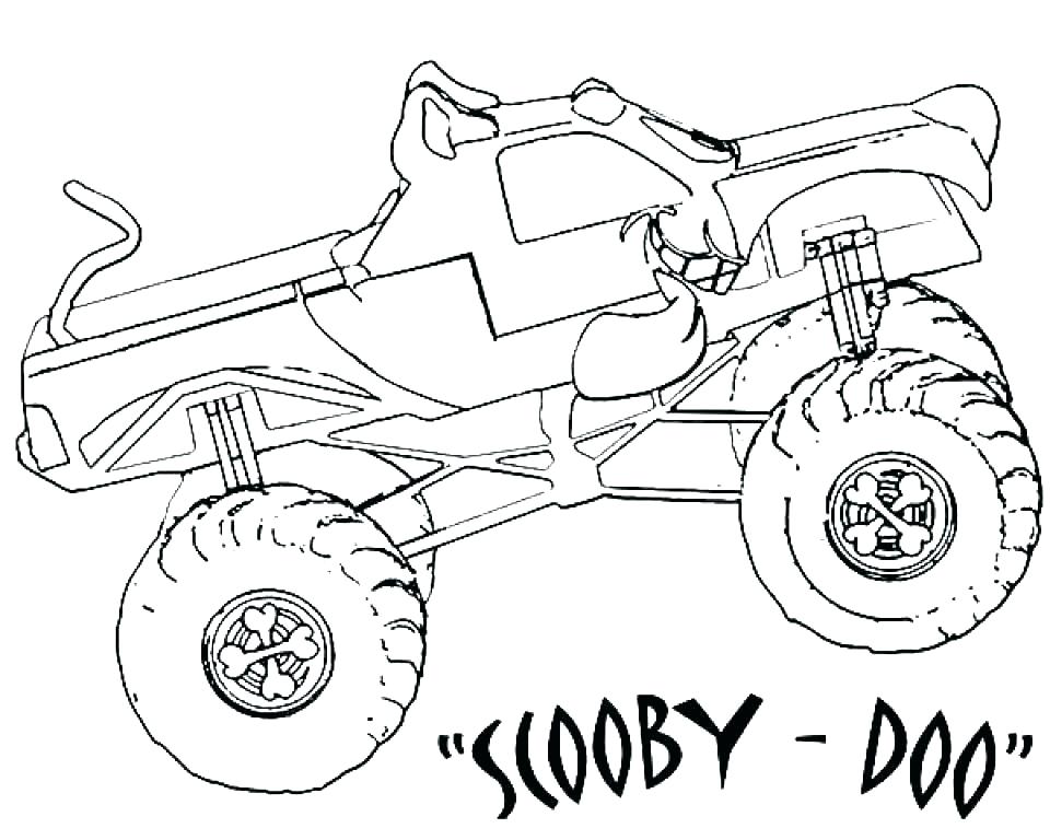 960x768 Anniversary Coloring Pages Grave Digger Coloring Page Monster