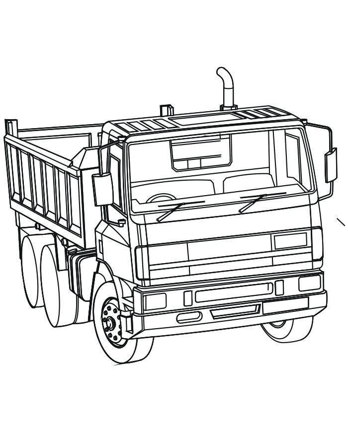 700x864 Trucks Coloring Pages Dump Truck Coloring Pages Grave Digger