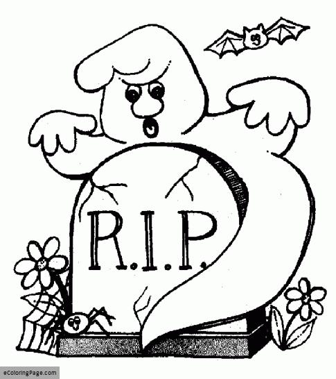 485x546 Gravestone Printable Coloring Pages