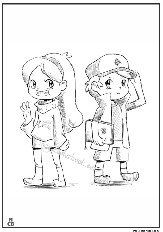 685x975 Gravity Falls Coloring Pages 05 Crafting With Kaylee