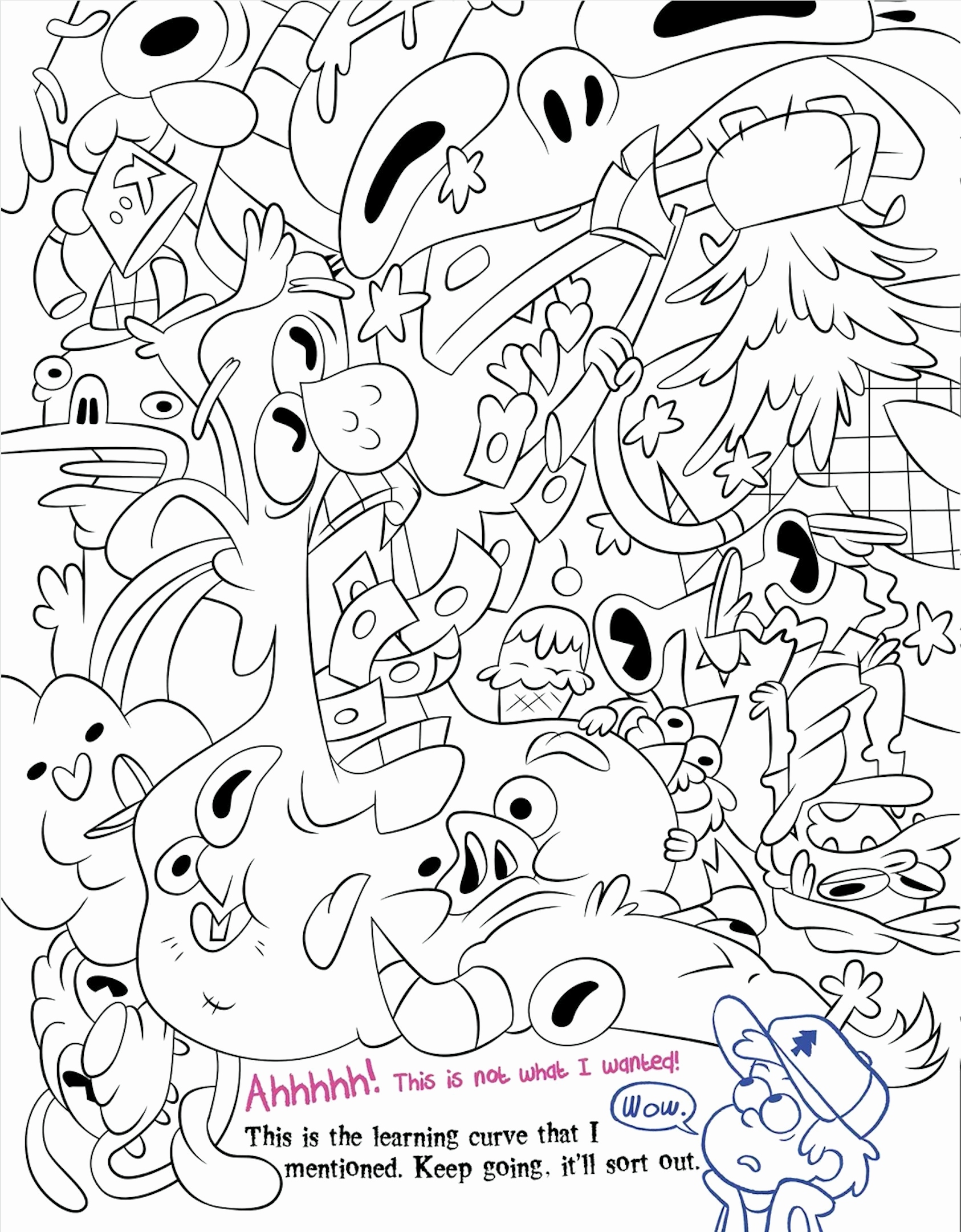 1686x2160 Gravity Falls Coloring Pages Awesome Awe Inspiring Gravity Falls