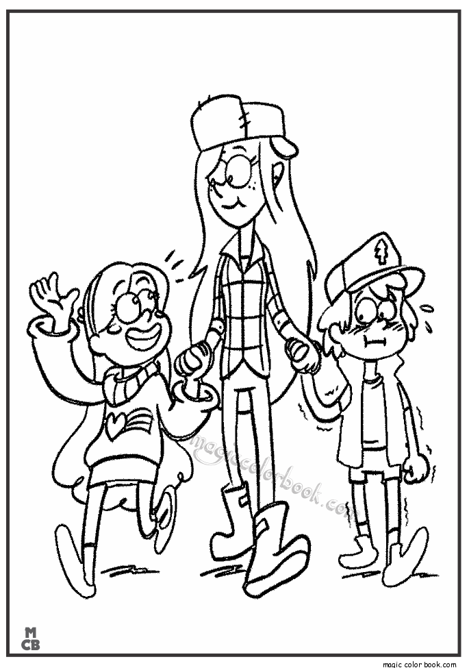 685x975 Gravity Falls Coloring Pages 31