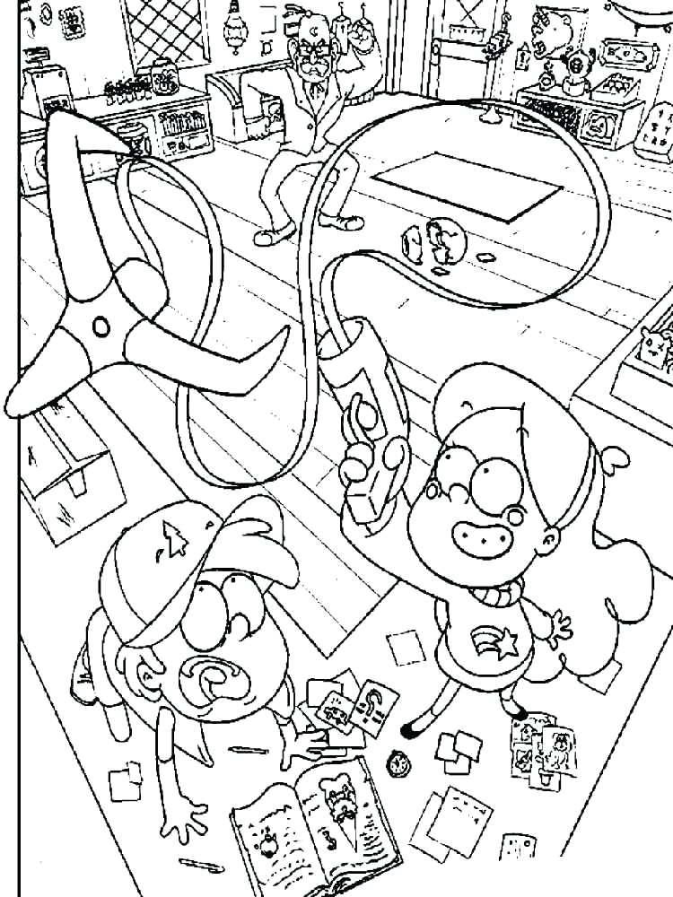 750x1000 Gravity Falls Printable Coloring Pages Gravity Falls Coloring Page